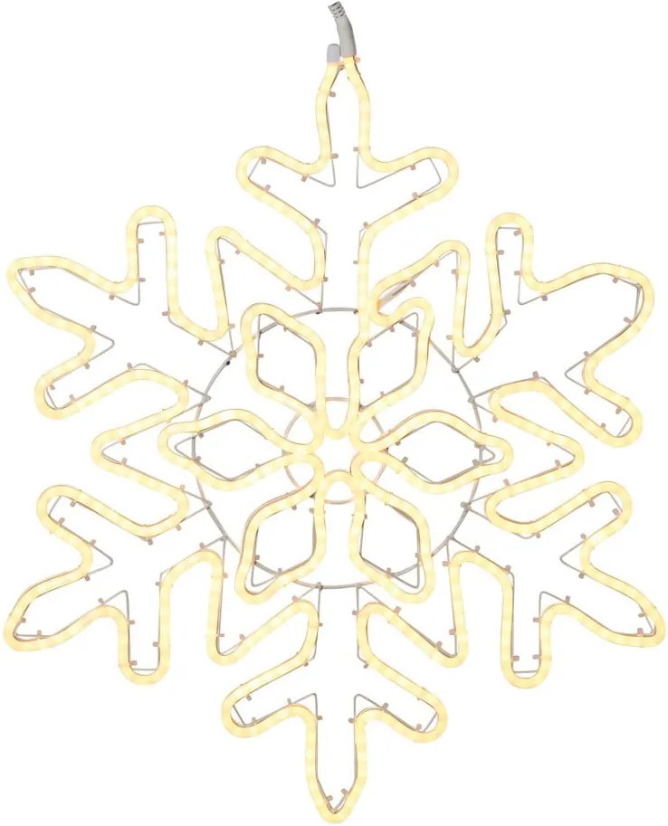 Závesná svietiaca LED dekorácia Best Season NeoLED Snowflake Gold
