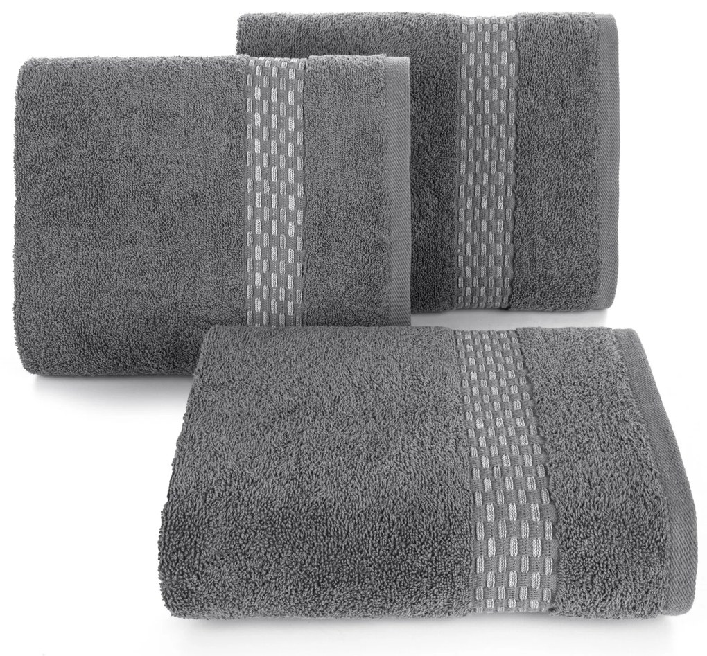 BAVLNENÝ UTERÁK RIVA 50X90 CM SIVÁ