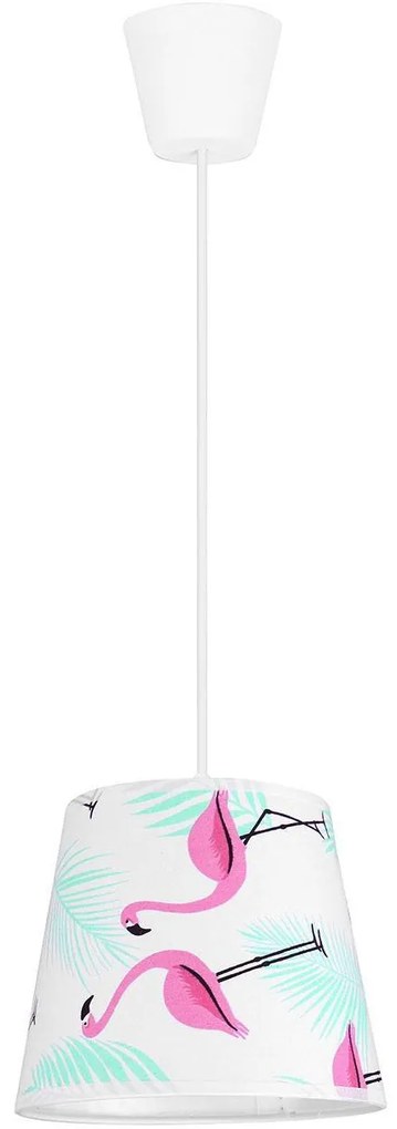 Detské závesné svietidlo Cone, 1x textilné tienidlo so vzorom (výber zo 4 vzorov)