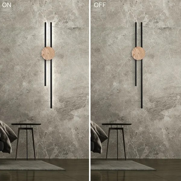 Brilagi - LED nástenné svietidlo WOODY LINE LED/12W/230V 120 cm dub orech