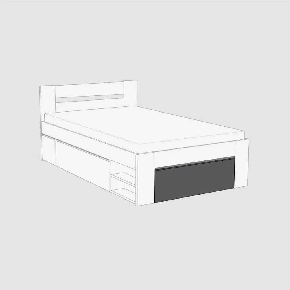 BTC KIRA ČELO 2: 120x200 Varianta: GRAPHITE