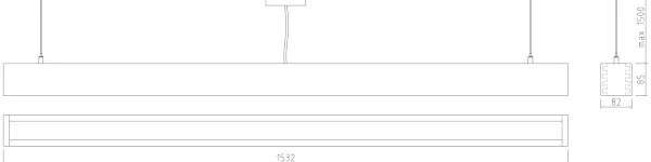 APLED - LED Luster na lanku LOOK LED/48W/230V 4000K 150 cm dub