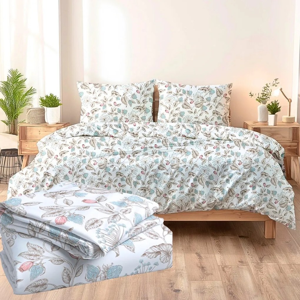 Obliečky bavlnené Rosaria 200x140cm+90x70cm TiaHome