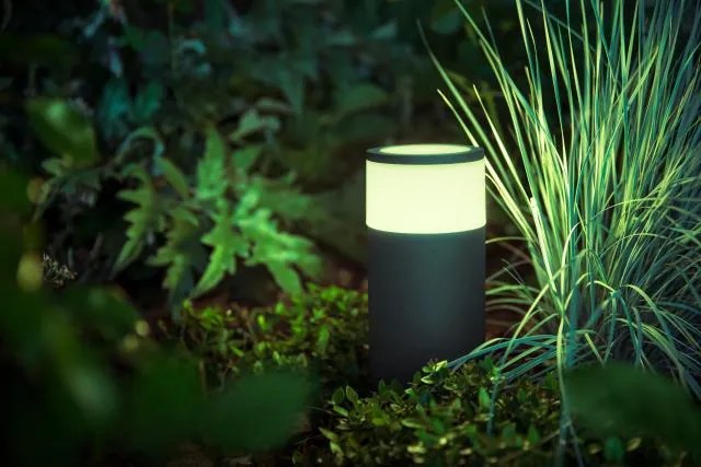 PHILIPS HUE Vonkajšie stĺpikové LED inteligentné osvetlenie HUE CALLA s funkciou RGB, 8W, teplá biela-studená bi