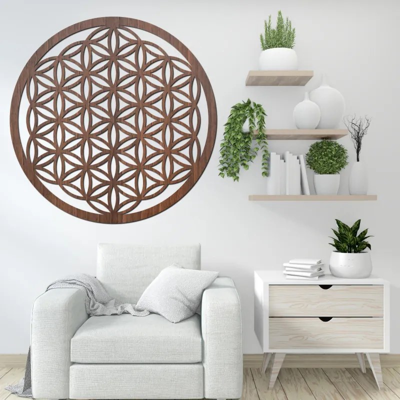 Drevené Mandala Originálne Vyrezávané Mandaly na Stenu | SENTOP FB-HDF0168
