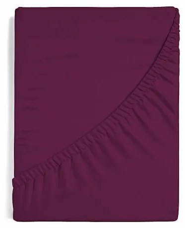 Napínacie prestieradlo na posteľ - Purple Jersey 180/200/25
