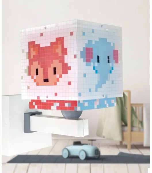 Dalber 63379 - Detské nástenné svietidlo LITTLE PIXEL 1xE27/15W/230V