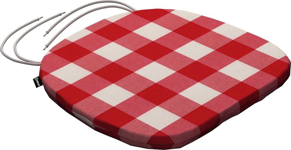 Sedák Boris farba produktu červená látka vzorované