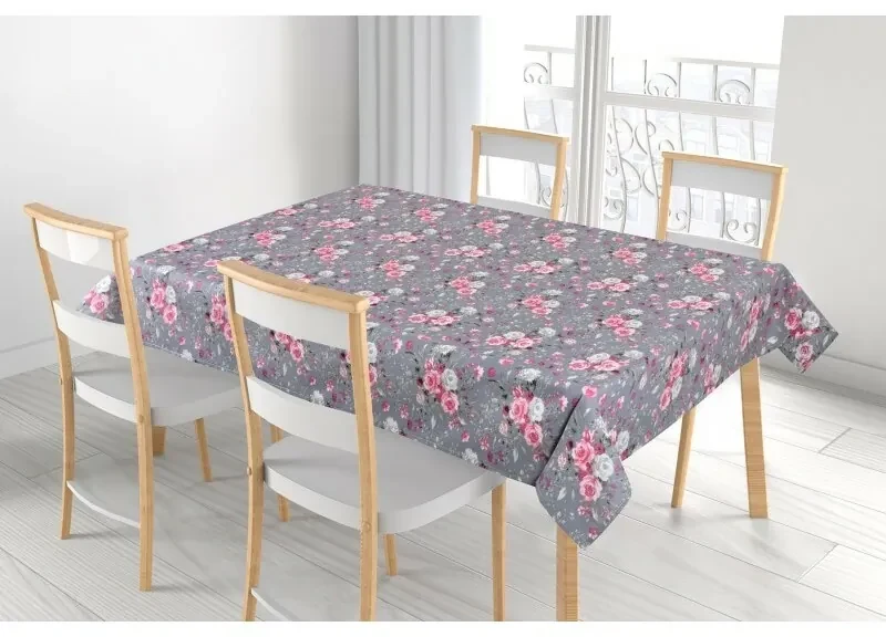Bellatex Obrus Adela Kvety ruže ružová, 120 x 140 cm, 120 x 140 cm