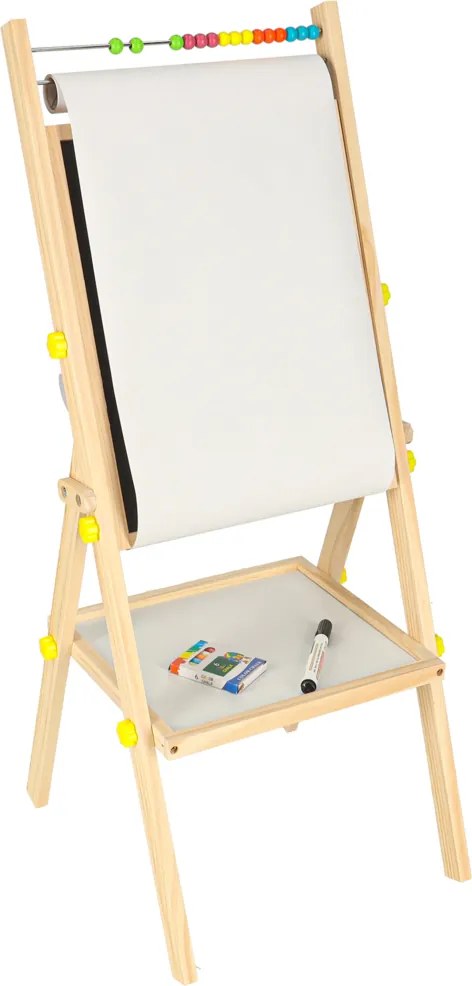 Obojstranná magnetická tabuľa KIK s dreveným rámom, 90 cm