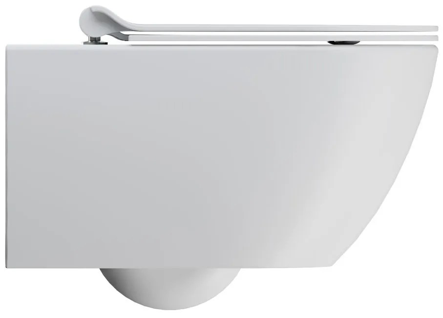 GSI GSI, PURA závesná WC misa, Swirlflush, 55x36 cm, biela dual-mat, 881509