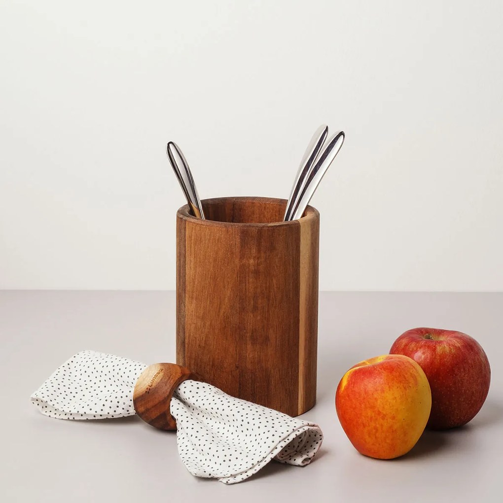 Stojan na náčinie Agát 17.8 cm ø 12.7 cm - FLOW Wooden - 593707
