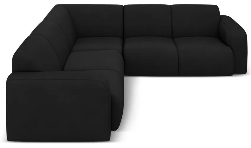 Čierna rohová pohovka (variabilná/do L) Molino – Micadoni Home