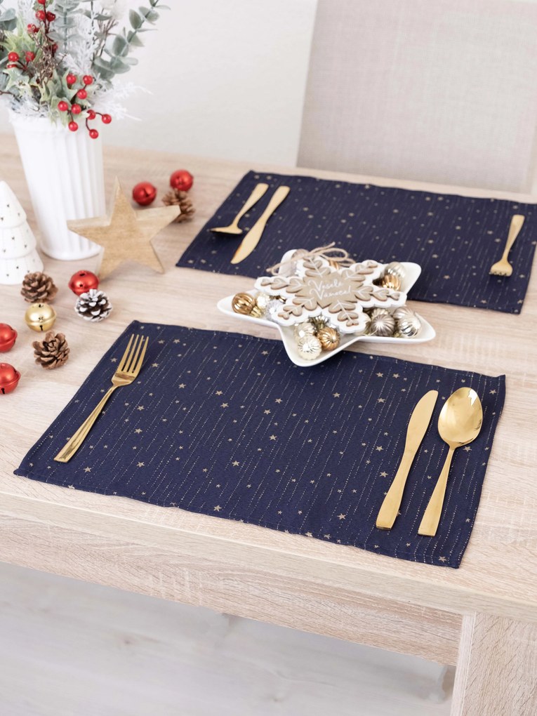 Lurexové vianočné prestieranie Trblietavá elegancia - 30 × 45 cm