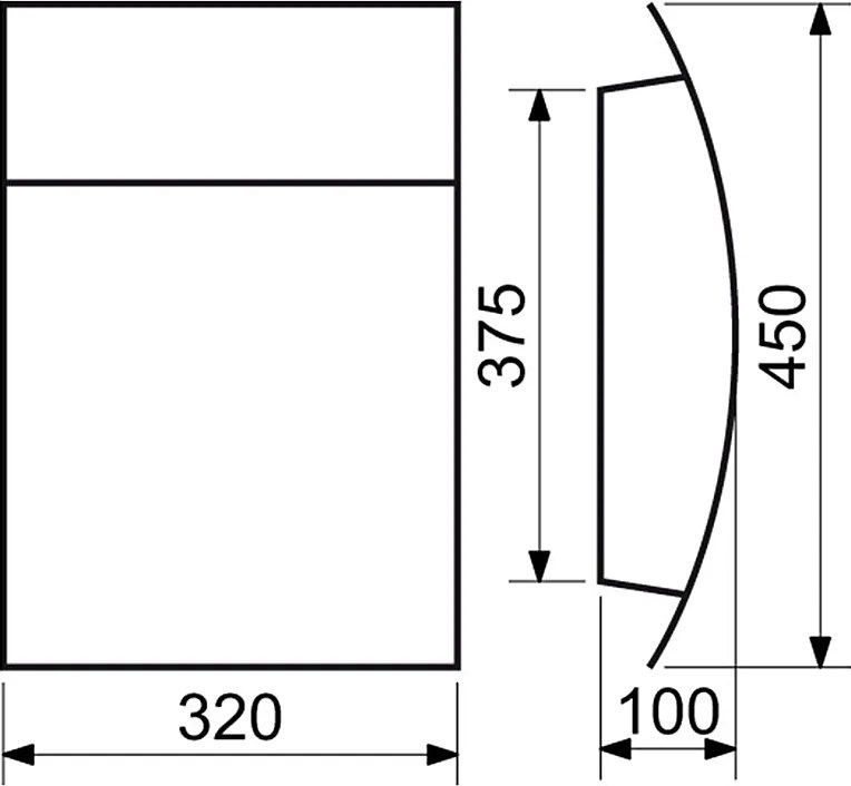 Poštová schránka RICHTER BK.931.N (NEREZ), RICHTER Nerez matný