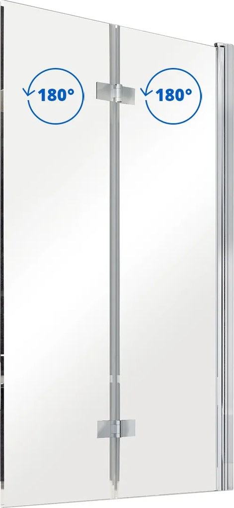 Besco Vaňová zástena PRESTIGIO 80150 (80x150 cm | Transparent)