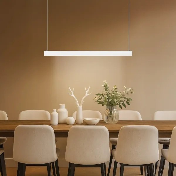 LED Luster na lanku LINEA LED/36W/230V 3000/4000/5700K CRI 90 biela