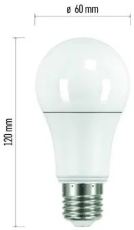 EMOS Súprava 3x LED žiarovka CLS A60, E27, 10,5W, teplá biela