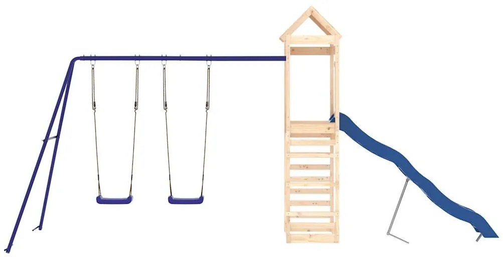 Vonkajšia súprava na hranie masívna borovica