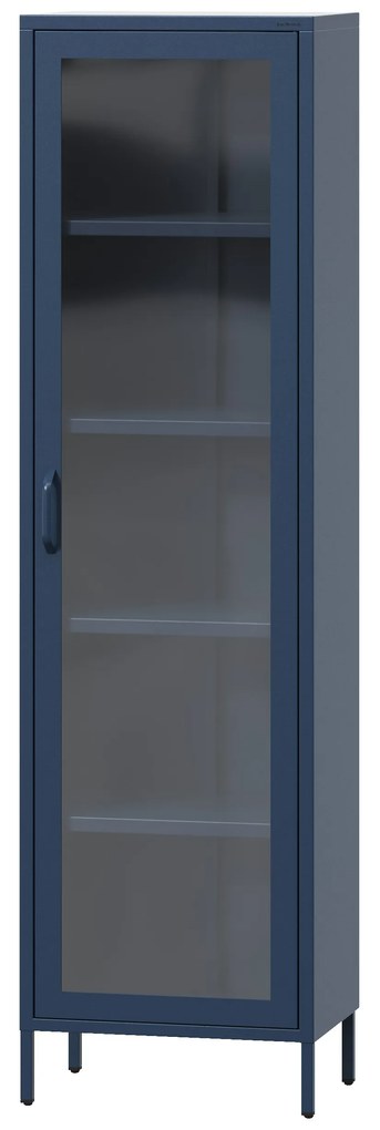 Vitrína LUIGI, 500 x 1800 x 350 mm, Modern: farba granátová