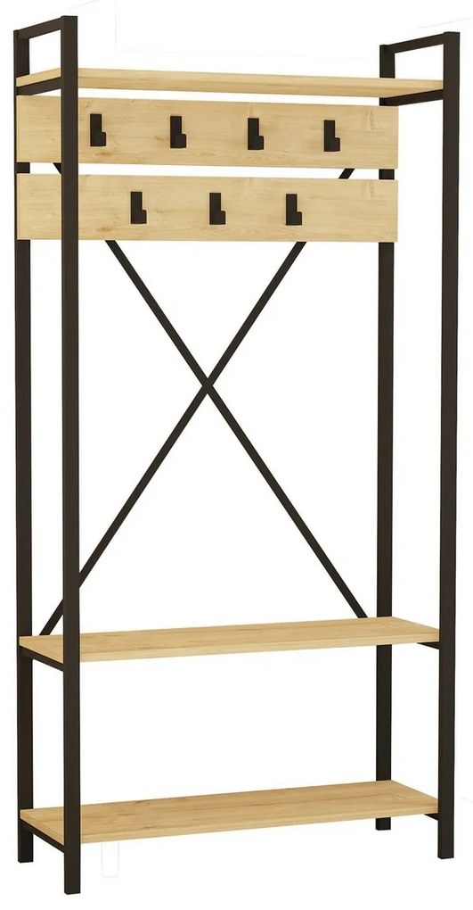 Vešiak s botníkom Alfa Sapphire and Grey