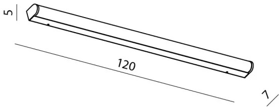 LED nástenné svietidlo Petra 120 4000 chróm
