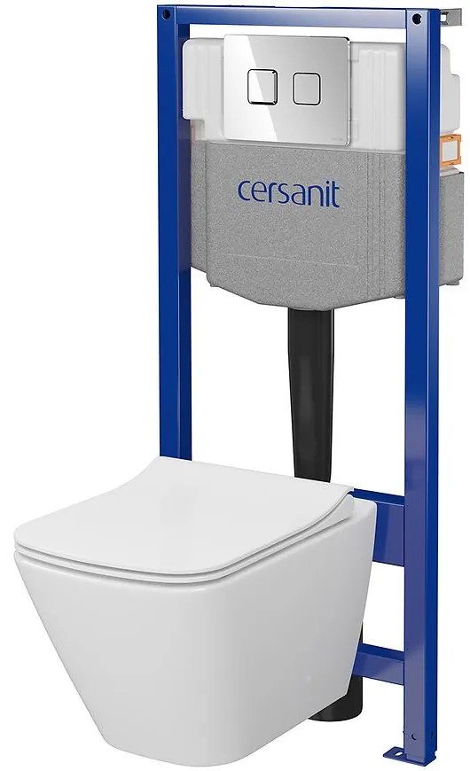 Podomietková zostava City Square B976 tlačidlo chróm štvorcový pneumatický