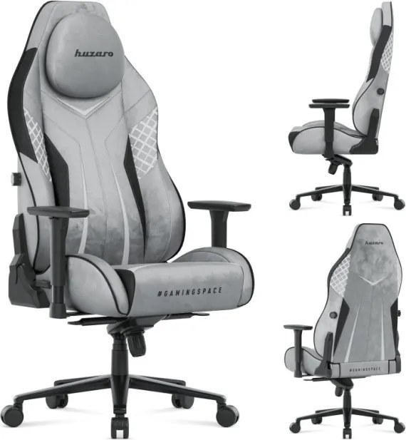 Zamatová herná stolička Force 8.3 Grey