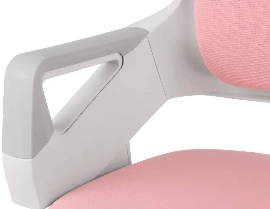 Detská rastúca stolička Neoseat KIDDY FIVE — látka, prateľný poťah, ružová