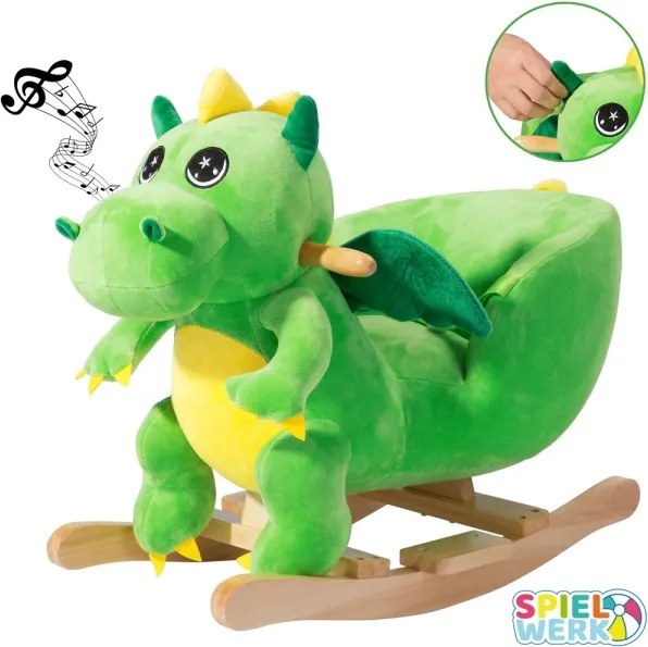 Hojdací Dinosaurus SPIELWERK - zelený