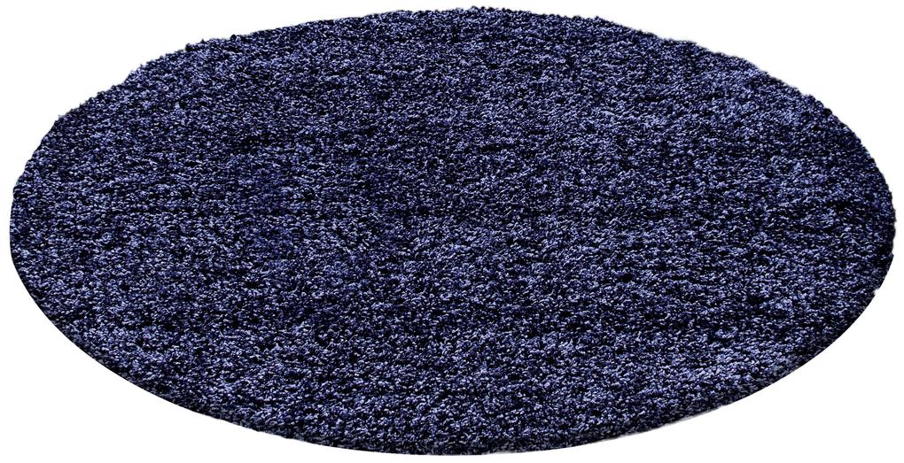 Ayyildiz koberce Kusový koberec Life Shaggy 1500 navy kruh - 120x120 (priemer) kruh cm
