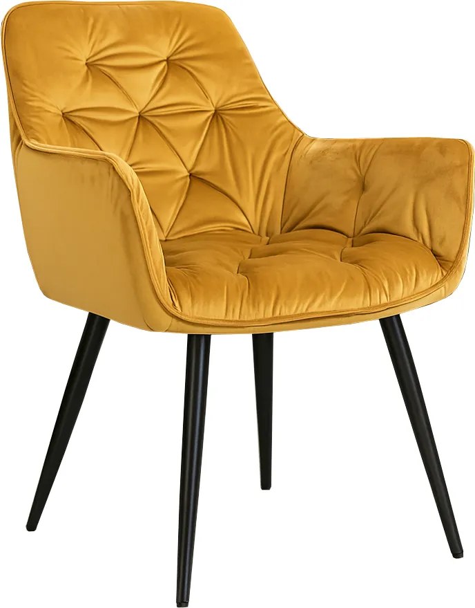 CH Jedálenská stolička Kelly - horčicová