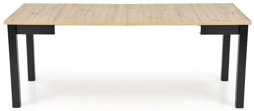 Rozkladací jedálenský stôl Qubik 80/200 cm dub artisan/čierny
