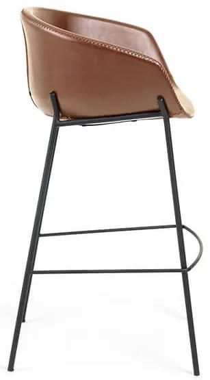 Barová stolička zadine hnedá MUZZA