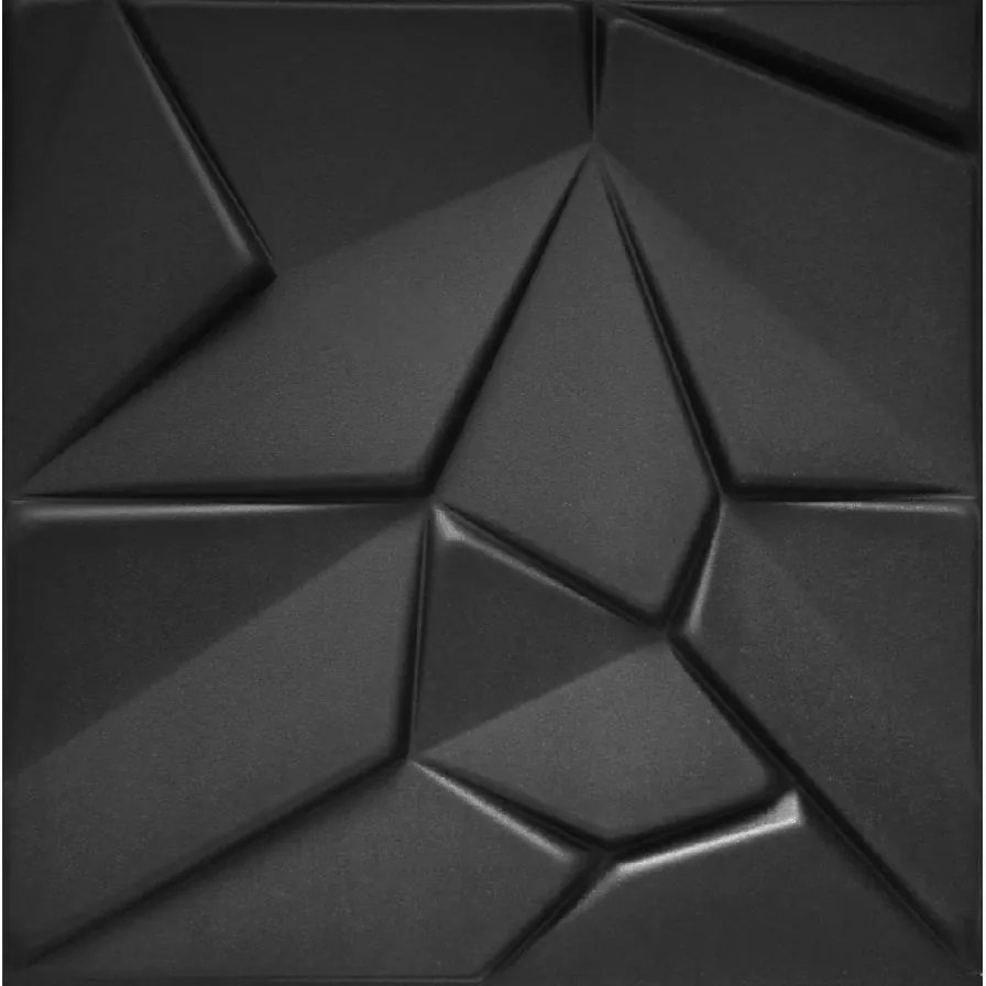 Stropné panely 3D XPS 0033, rozmer 50 cm x 50 cm, MERKUR čierny, IMPOL TRADE