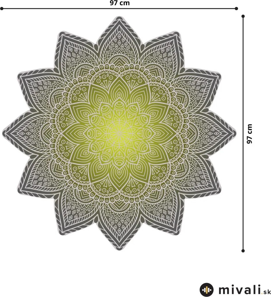 Samolepky na stenu - Mandala zelená