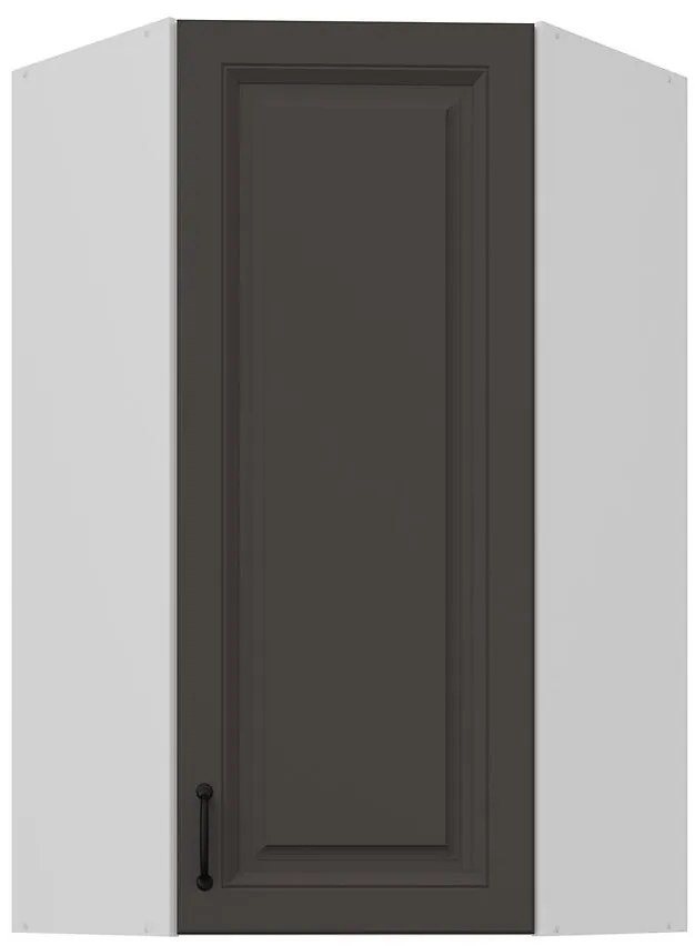 Skrinka do kuchyne Stilo grafit matná/biely 60x60 GN-108 1F (45°)