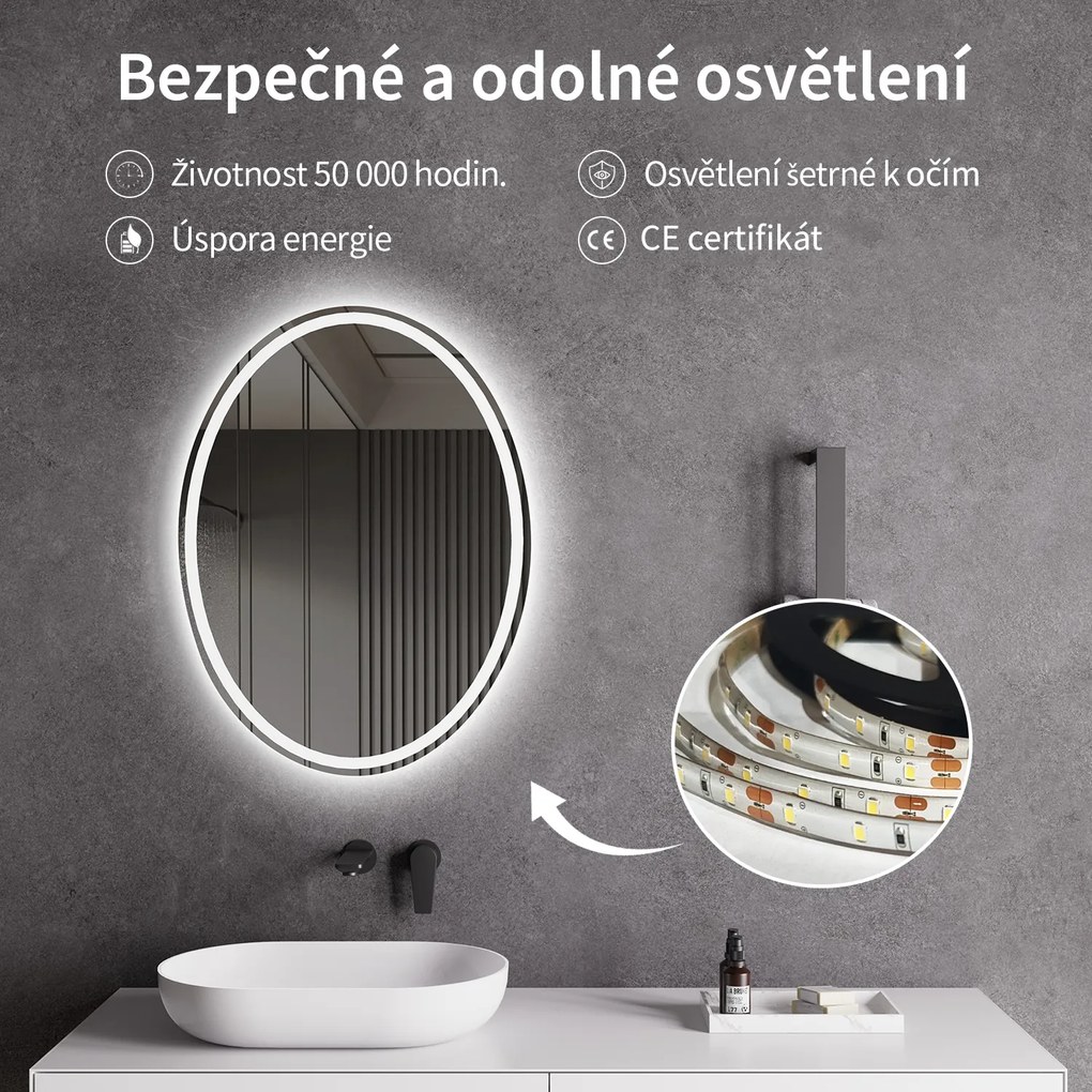 Cerano Cielo, LED kúpeľňové 60x80 cm, CER-CER-476705