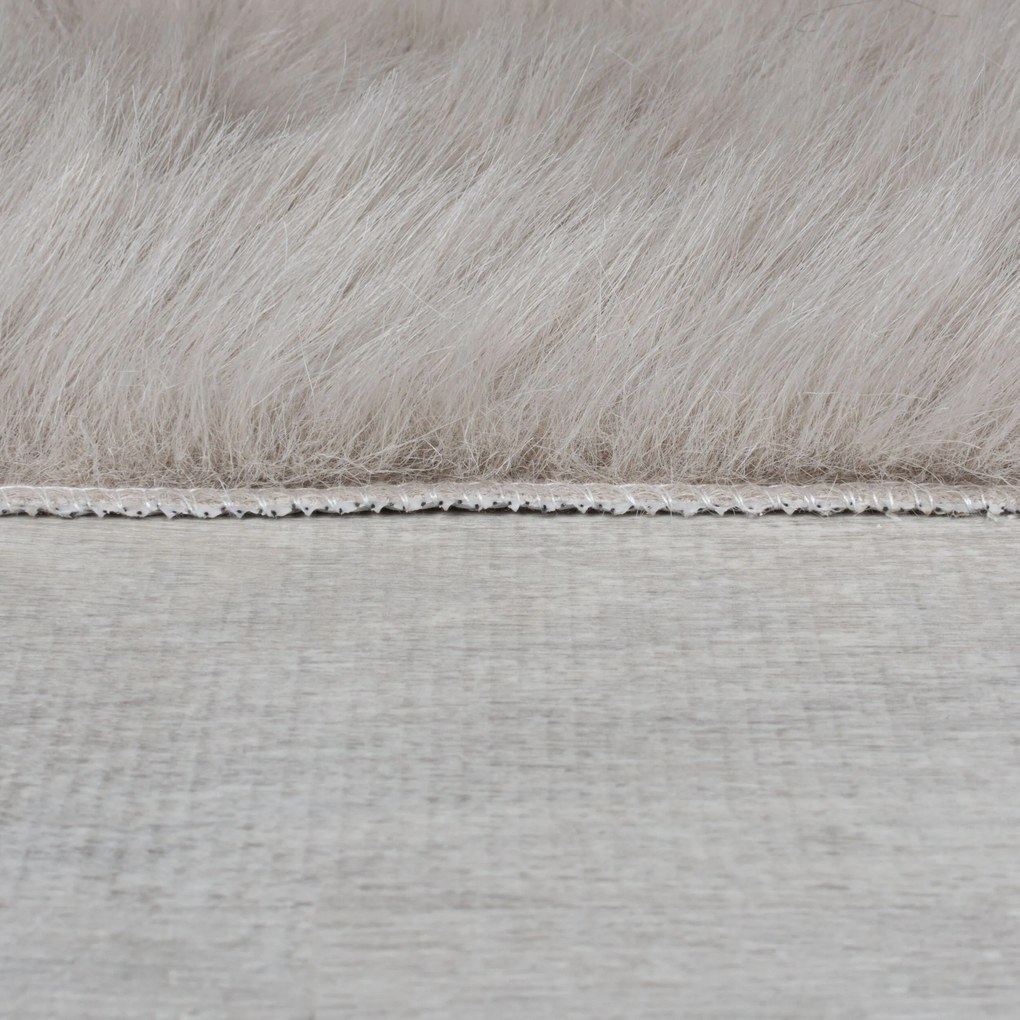 Flair Rugs, Kusový koberec Alpine Faux Fur Soft Grey, 160x230, šedá, obývacia izba