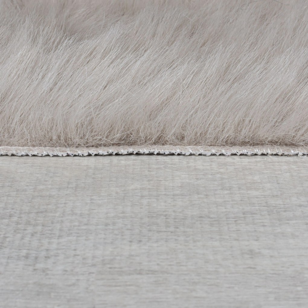Flair Rugs, Kusový koberec Alpine Faux Fur Soft Grey, 80x150, šedá, obývacia izba