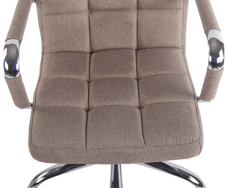 Design-Shop Kancelárska stolička Deli - látka - Sivo-hnedá (Taupe)