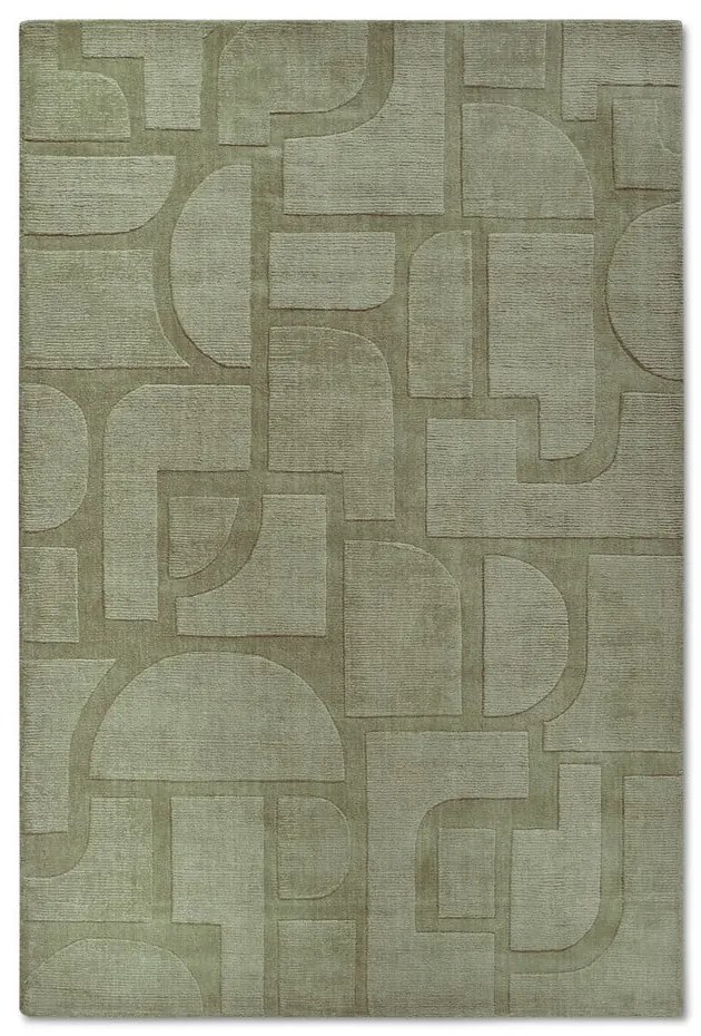 Zelený ručne tkaný vlnený koberec 80x150 cm Alexis – Villeroy&amp;Boch