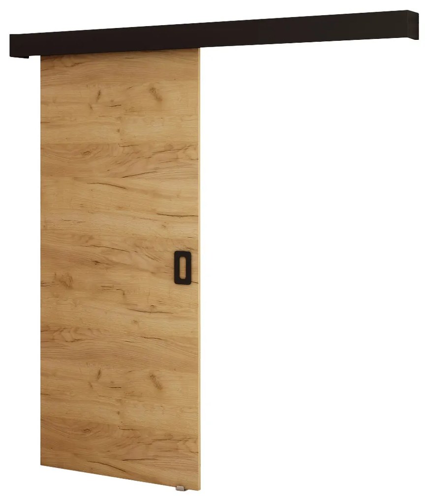 Posuvné dvere 90 cm Bethany I (craft zlatý + čierna matná). Akcia -20%. Vlastná spoľahlivá doprava až k Vám domov. 1043488