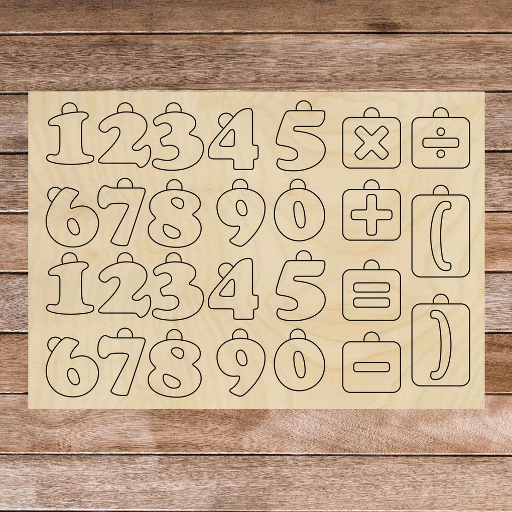 SENTOP | Drevená montessori zmyslová pomôcka - Matematika | SENTOP H017