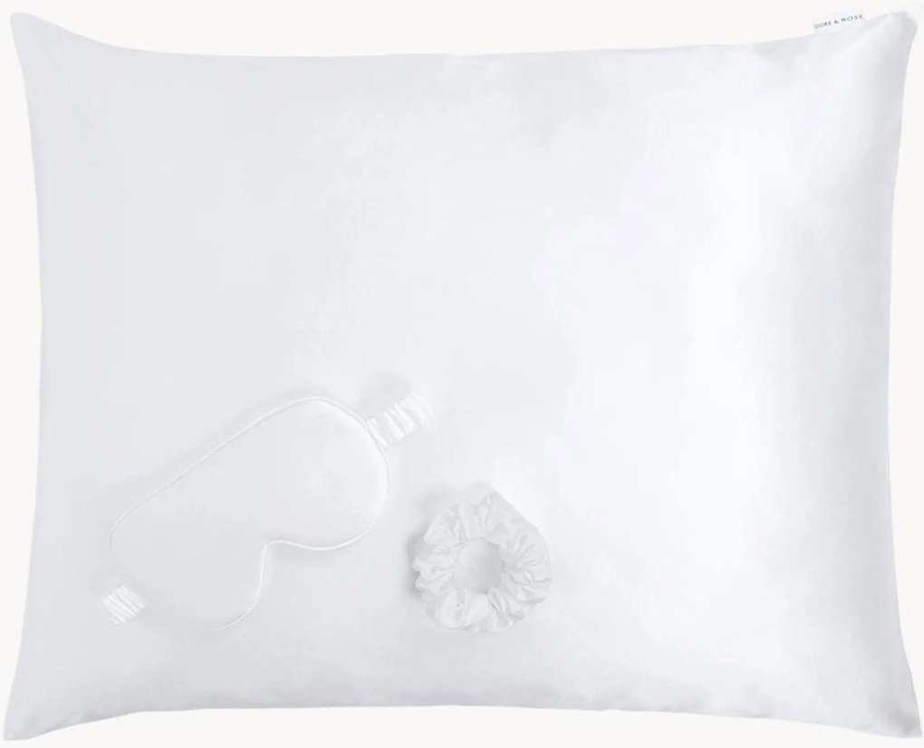 Hodvábna'súprava na spanie White S, 3 ks