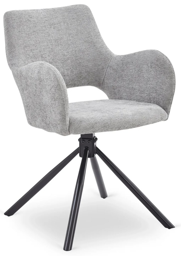 Jedálenská stolička FLAV, bledosivá