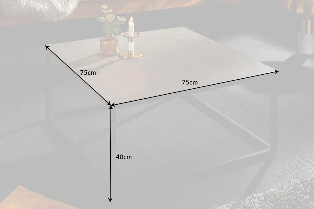 Konferenčný stolík Symbiosis 75cm betónový vzhľad keramika