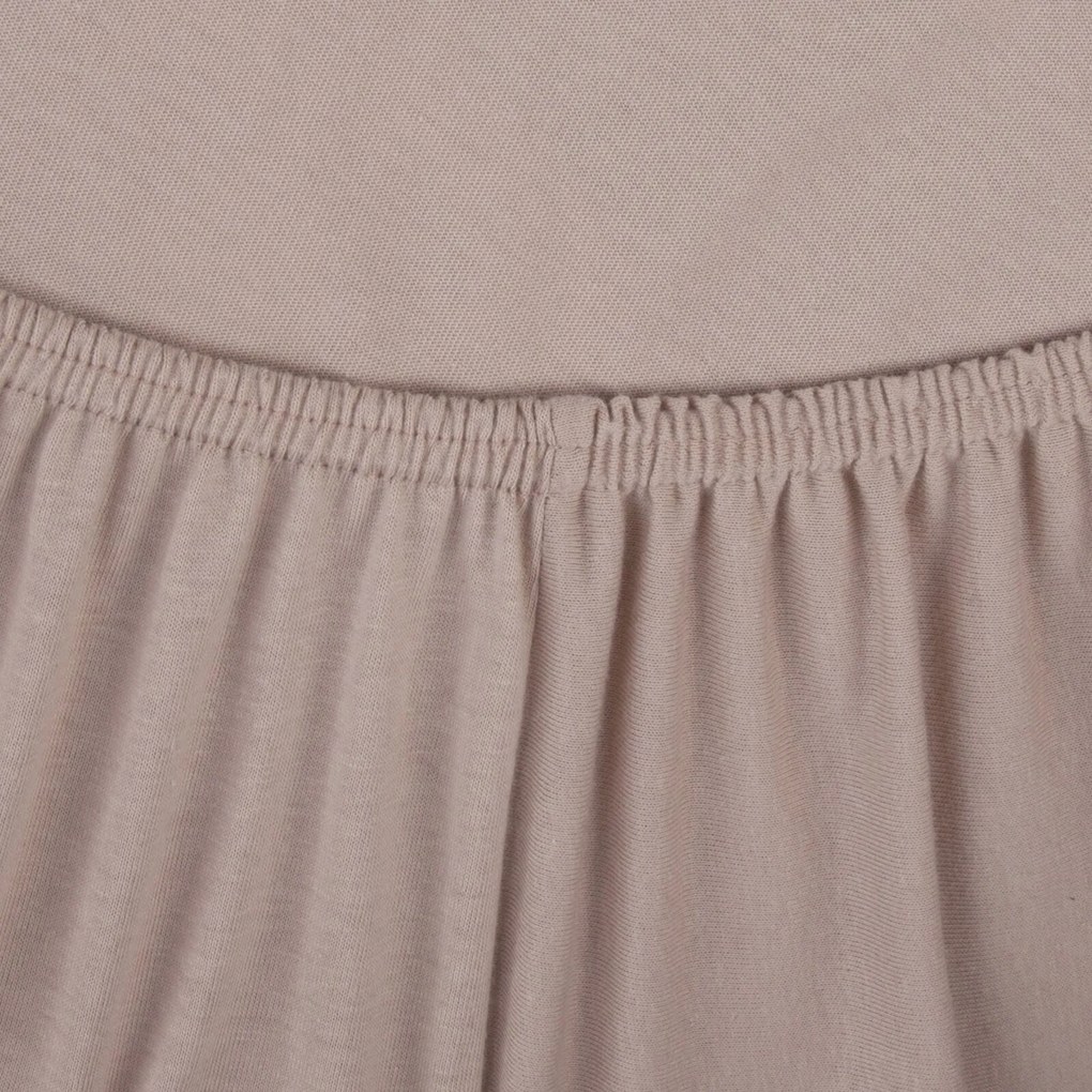 JERSEY PRESTIERADLO JERSEY3 90X200 CM BÉŽOVÉ