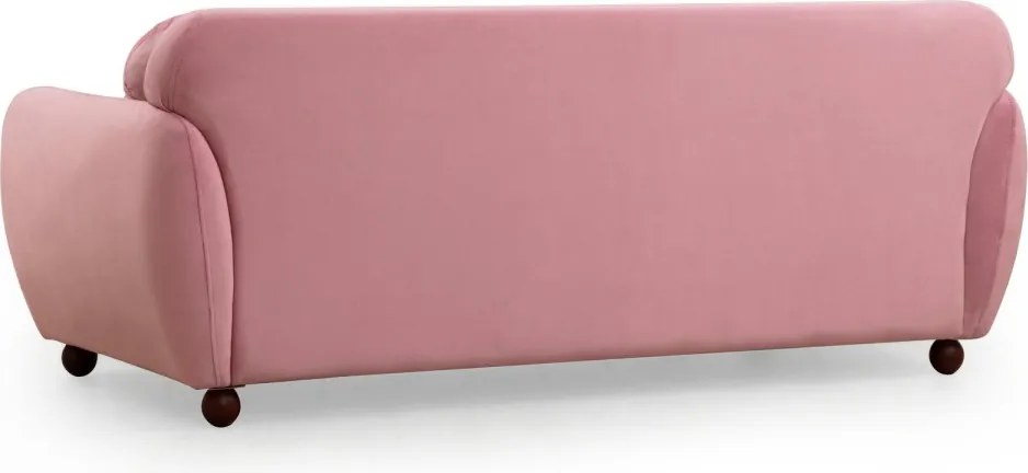 Třímístná pohovka Eddy 223 cm růžová