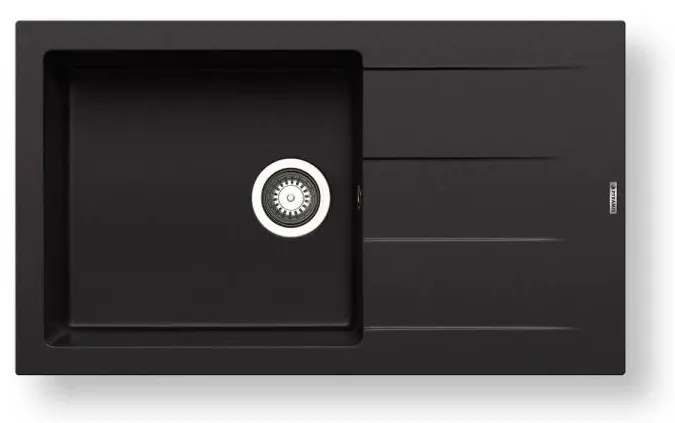 Pyramis 70217801 - Kuchynský drez ATHLOS 86x50 cm, granit, matná čierna